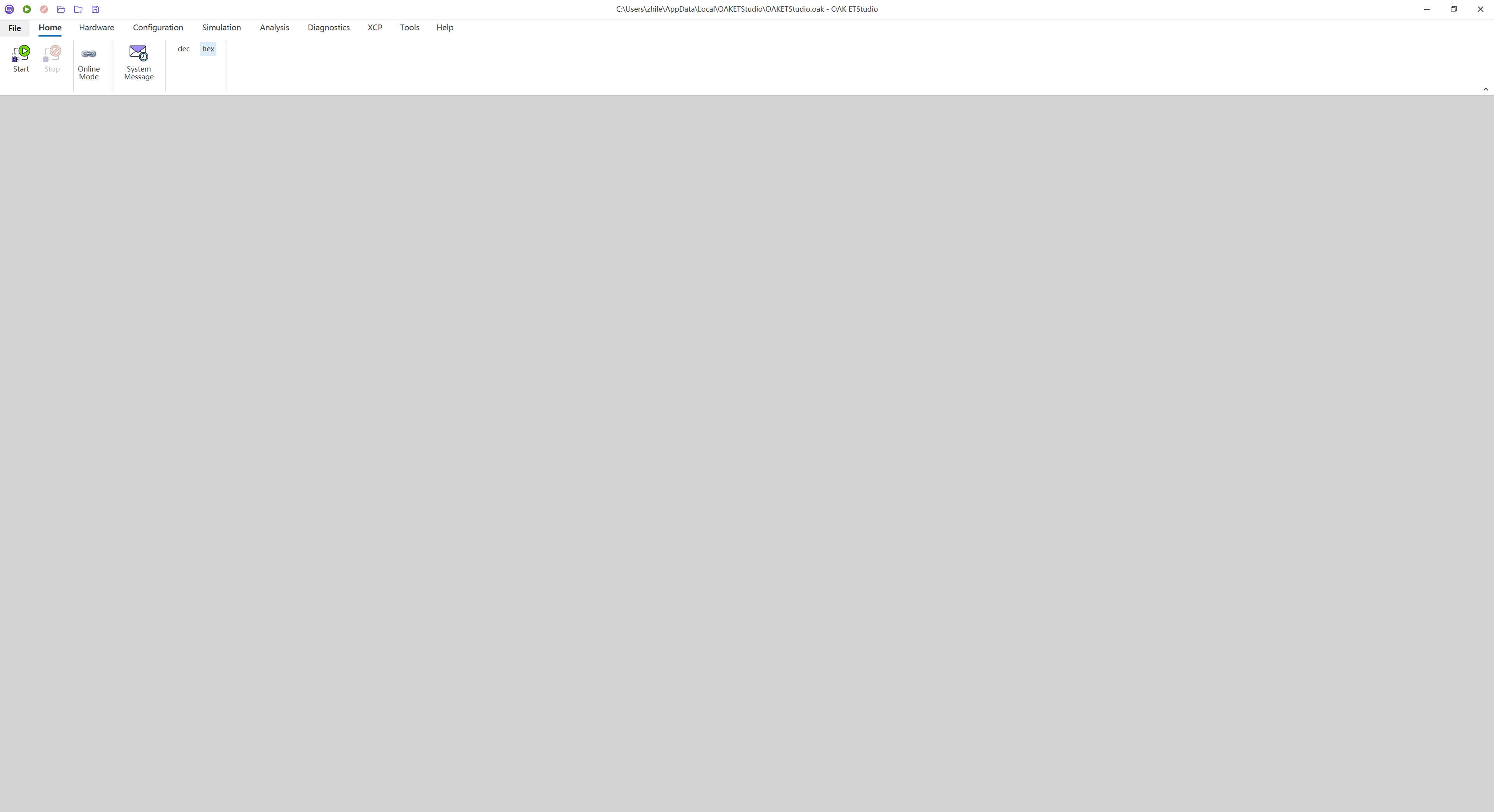 Open ETStudio Screen