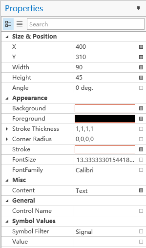 Panel Common Properties